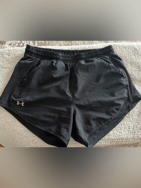Under Armour Black Women’s Athletic Shorts with Reflective Logo